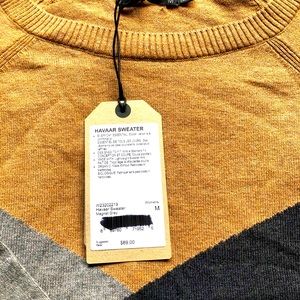 PrAna Merino wool color block pullover
